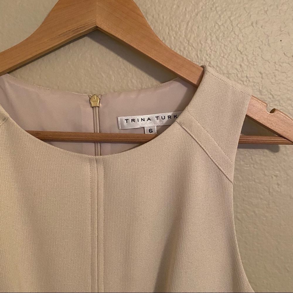 Trina Turk Tan Sleeveless Dress